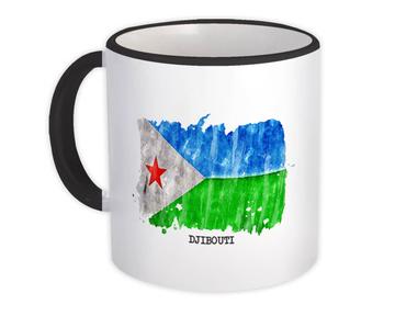 Djibouti Flag : Gift Mug Africa Travel Expat Country Watercolor
