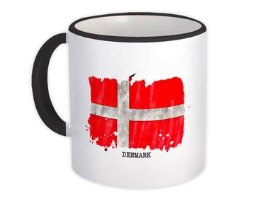 Denmark Flag : Gift Mug Europe Travel Expat Country Watercolor
