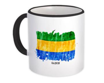Gabon Flag : Gift Mug Africa Travel Expat Country Watercolor