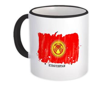 Kyrgyzstan Flag : Gift Mug Asia Travel Expat Country Watercolor