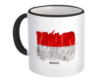 Monaco Flag : Gift Mug Europe Travel Expat Country Watercolor