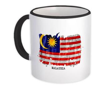 Malaysia Flag : Gift Mug Asia Travel Expat Country Watercolor