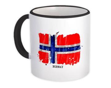 Norway Flag : Gift Mug Europe Travel Expat Country Watercolor