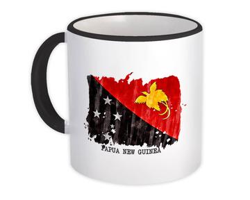 Papua New Guinea Flag : Gift Mug Australia Travel Expat Country Watercolor