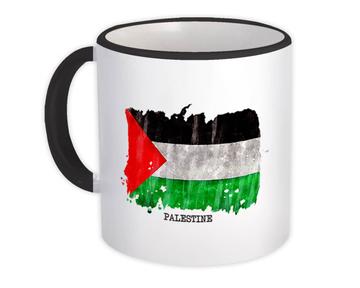 Palestine Flag : Gift Mug Asia Travel Expat Country Watercolor