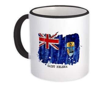Saint Helena Flag : Gift Mug Africa Travel Expat Country Watercolor
