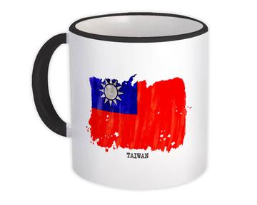 Taiwan Flag : Gift Mug Asia Travel Expat Country Watercolor