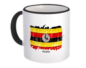 Uganda Flag : Gift Mug Africa Travel Expat Country Watercolor