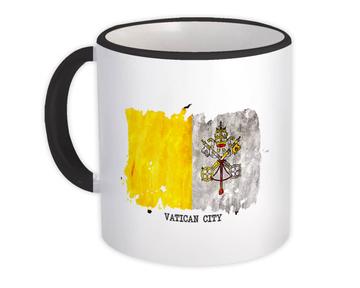 Vatican City Flag : Gift Mug Europe Travel Expat Country Watercolor