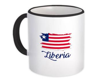 Liberia Flag : Mug Gift  Liberian Country Expat