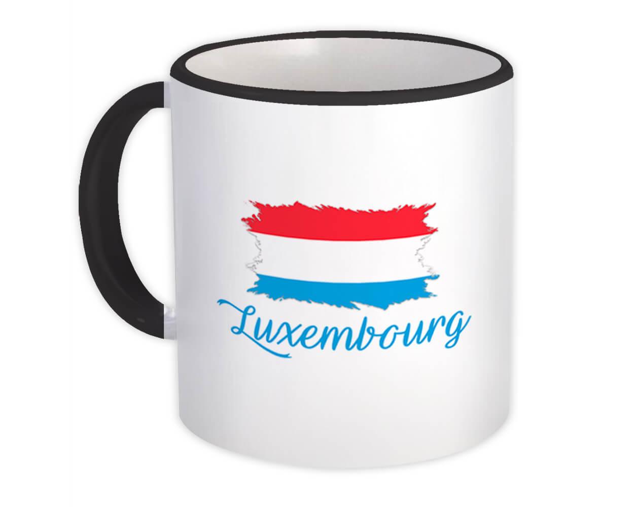 Gift Mug : Luxembourg Flag Luxembourger Country Expat
