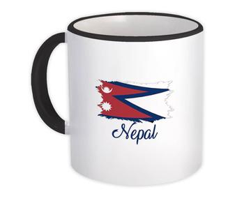Nepal Flag : Mug Gift  Nepalese Country Expat