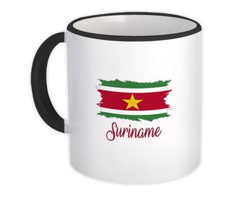 Suriname Flag : Mug Gift  Surinamese Country Expat