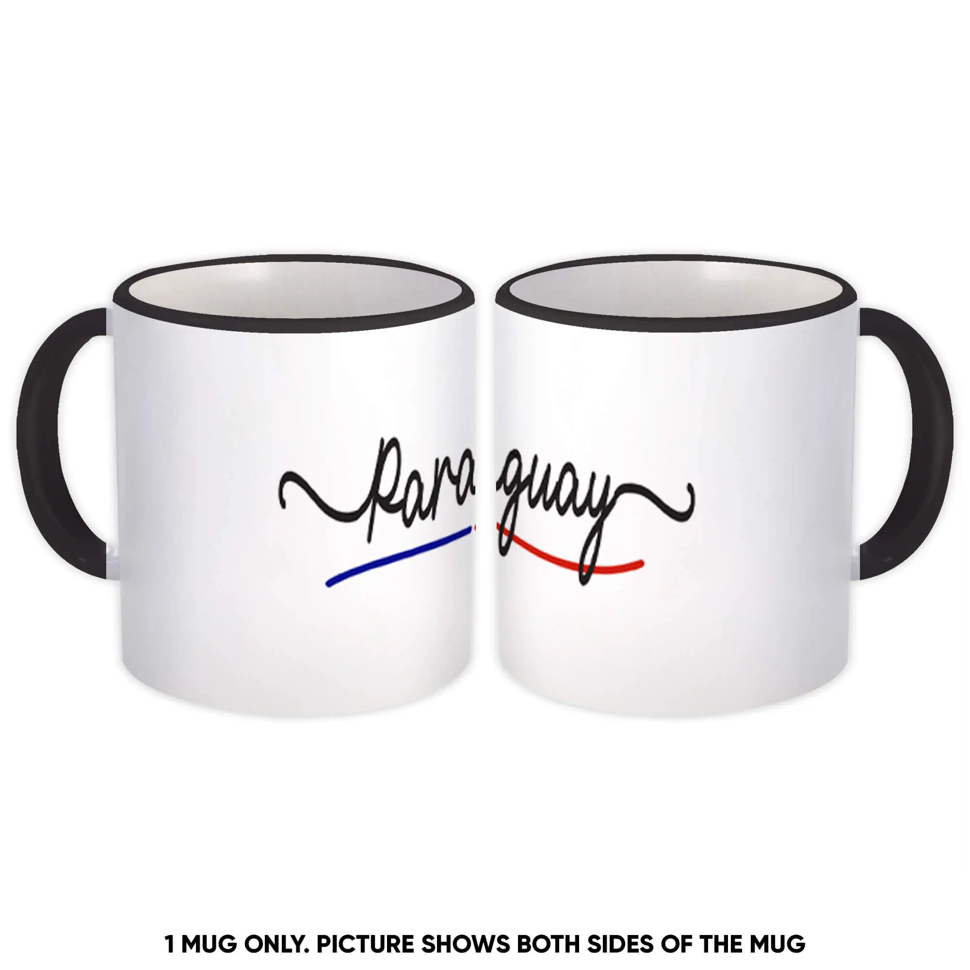 Paraguay Flag Colors : Gift Mug Paraguayan Travel Expat Country Minimalist Lettering