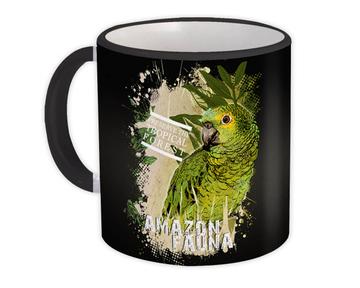Parrot Rainforest Ecology : Gift Mug Bird Nature Eco Leaves Amazon Animal Cute