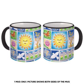 World Peace Sun Kids : Gift Mug Dove For Kindergarten Nursery Decor School Children Cute