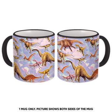 For Dinosaur Lover : Gift Mug Dinosaurs Dino Tyrannosaurus Rex Pattern Jurassic Park World