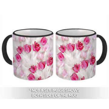 Watercolor Tulips : Gift Mug Smoky Pattern Wedding Engagement Diy Invite Sweet 16