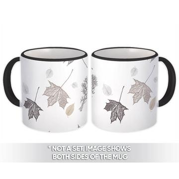 Dry Maple Leaves : Gift Mug Sympathy Death Thinking Of You Pattern Miss Loss Art
