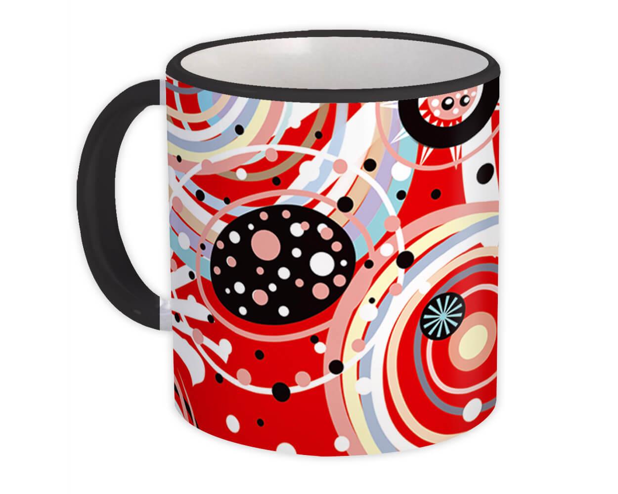 Gift Mug : Abstract Red All Occasion Birthday Christmas Xmas