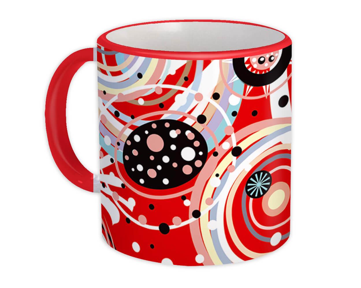 Gift Mug : Abstract Red All Occasion Birthday Christmas Xmas