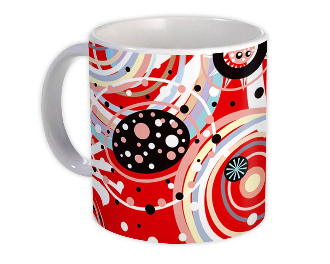 Gift Mug : Abstract Red All Occasion Birthday Christmas Xmas