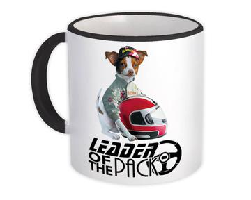 Jack Russell Terrier Racer Helmet : Gift Mug Dog Pet Leader of the Pack Animal Cute