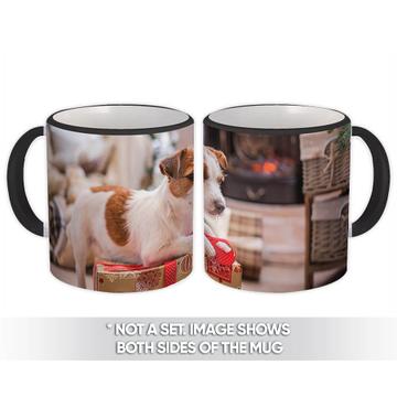Russell Terrier Present : Gift Mug Dog Pet Animal Puppy Christmas Funny Cute