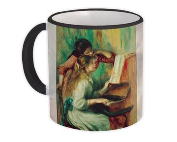 Girls at The Piano Renoir : Gift Mug Famous Oil Painting Art Artist Painter