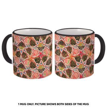 Seamless Stars Print : Gift Mug Abstract Wall Decor Minerals Stone Vintage Father Dad