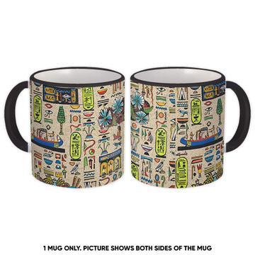 Egypt Egyptian Hieroglyphs : Gift Mug Historical Picture African Africa Pattern Ancient Cleopatra