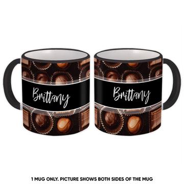 Chocolate Candies Pattern : Gift Mug Seamless For Sweets Lover Food Bonbon Valentines