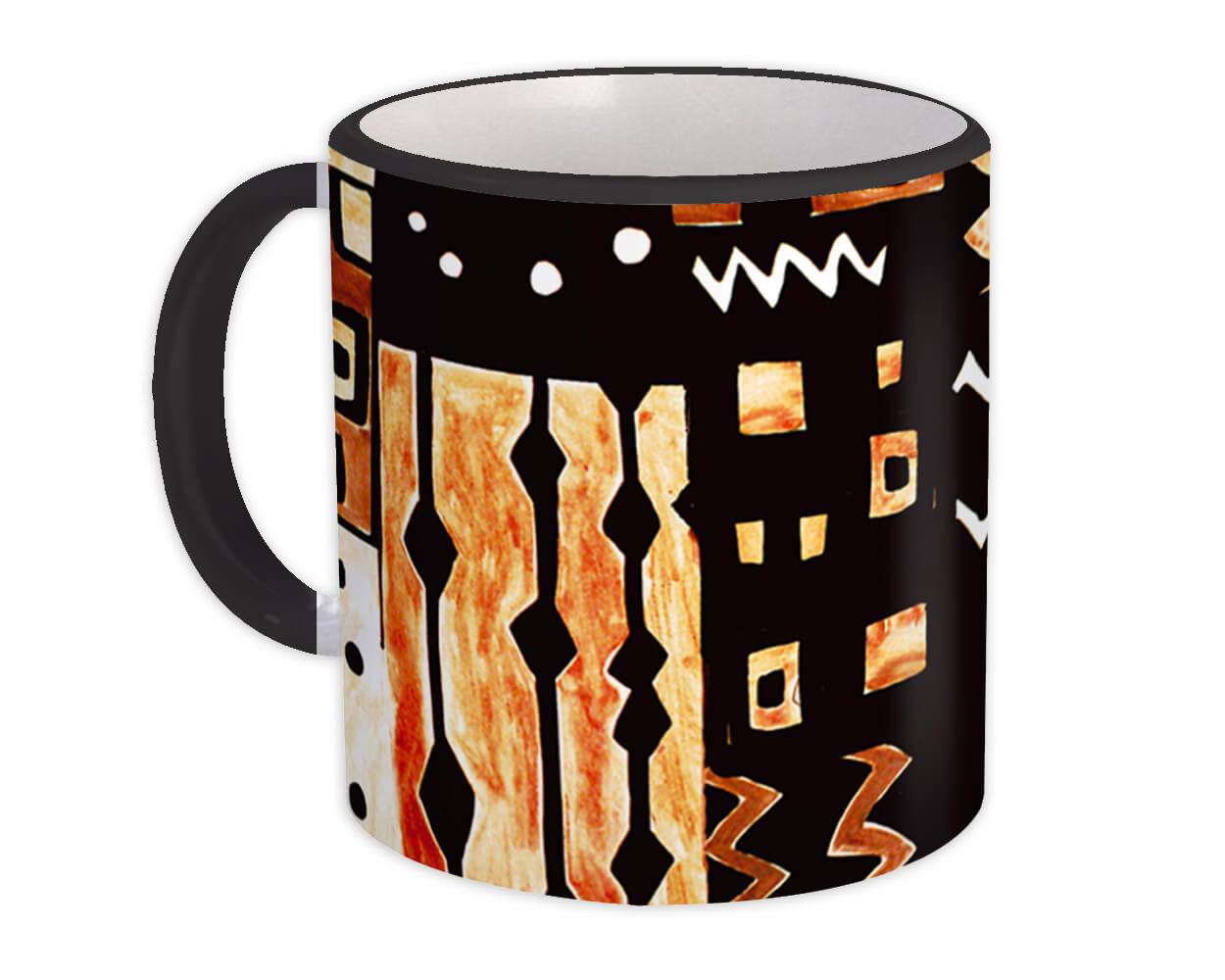 Gift Mug : Patchwork Abstract All Occasion Birthday Christmas Xmas