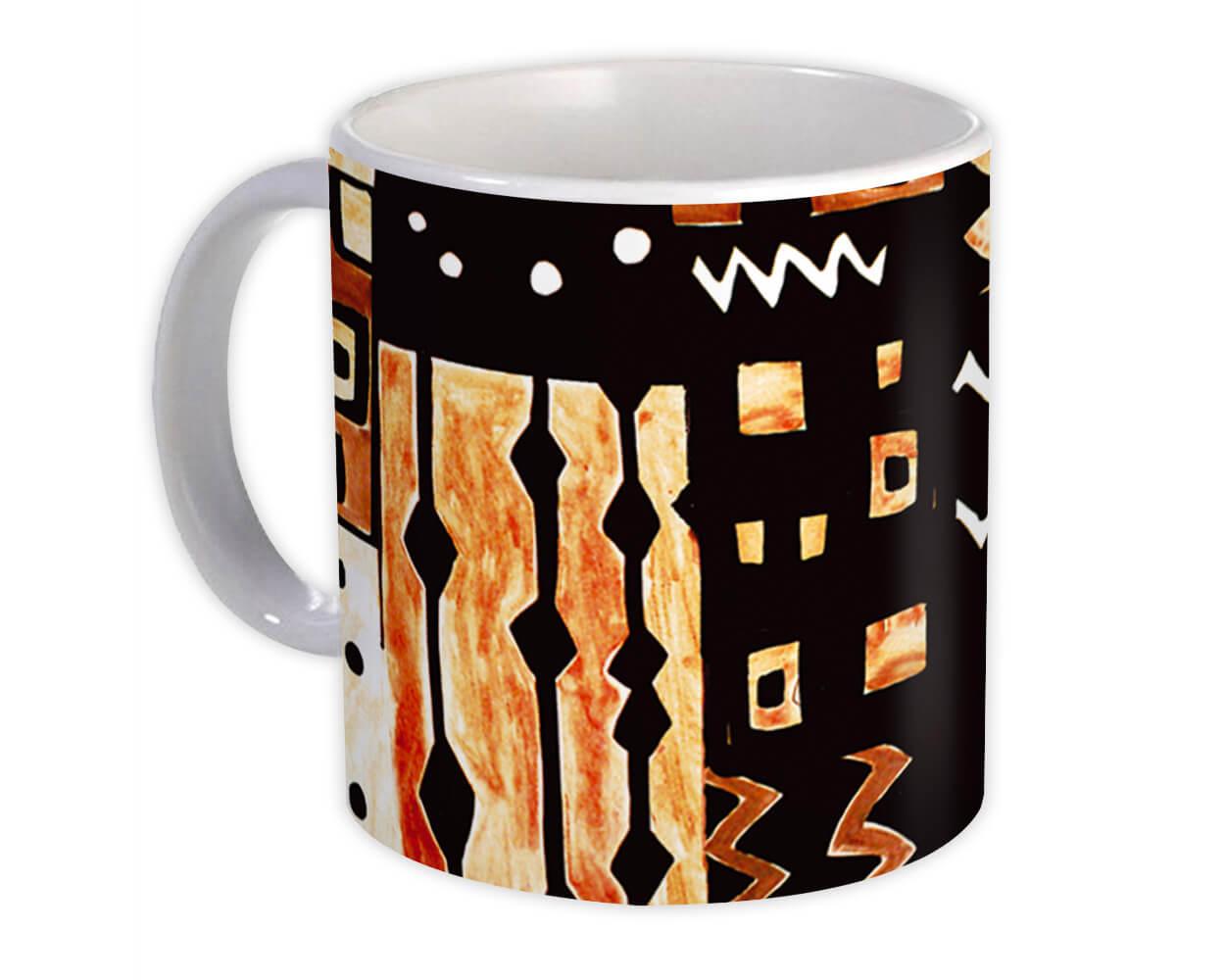 Gift Mug : Patchwork Abstract All Occasion Birthday Christmas Xmas