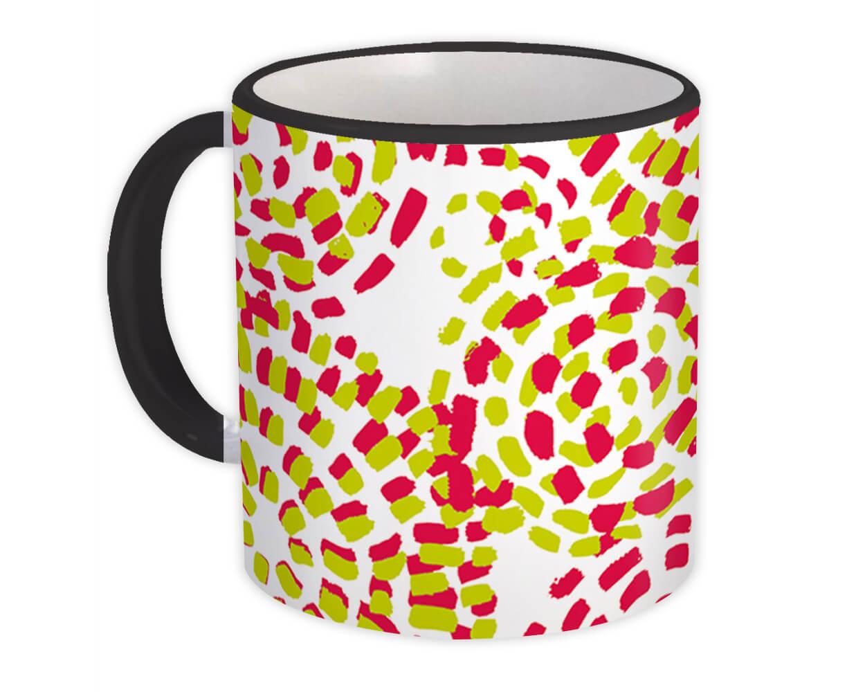 Gift Mug : Abstract Colorful Dots White All Occasion Birthday Christmas Xmas