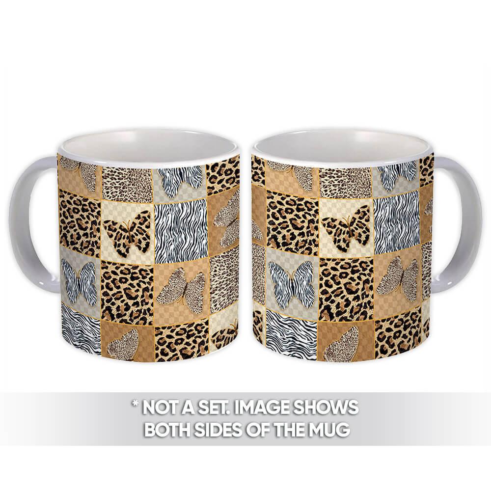 Gift Mug : Animal Print Butterflies Tiger Zebra Safari Frame Pattern Skin