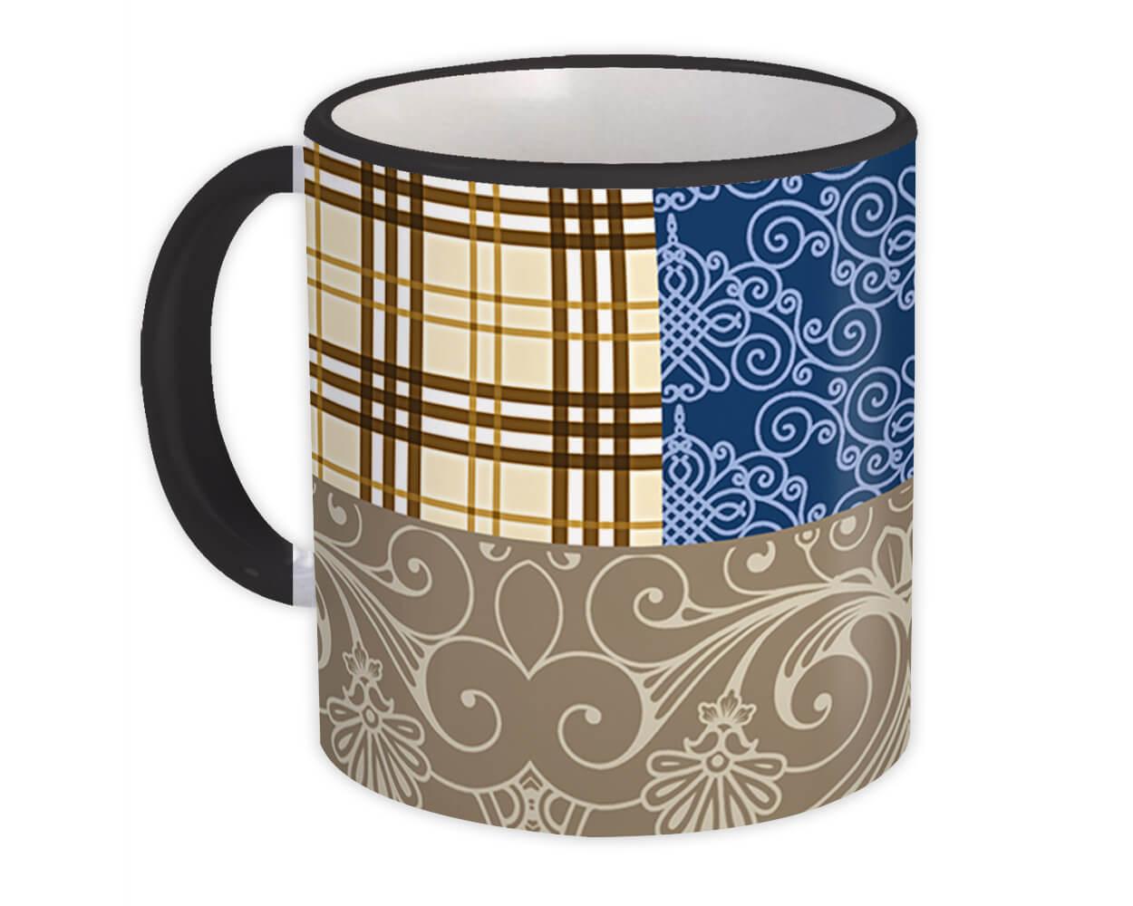 Gift Mug : Patchwork Arabesque All Occasion Birthday Christmas Xmas