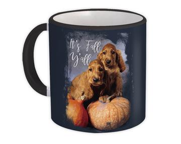 Cocker Spaniel Fall You All : Gift Mug Dog Pet Puppy Thanksgiving Animal Pumpkin