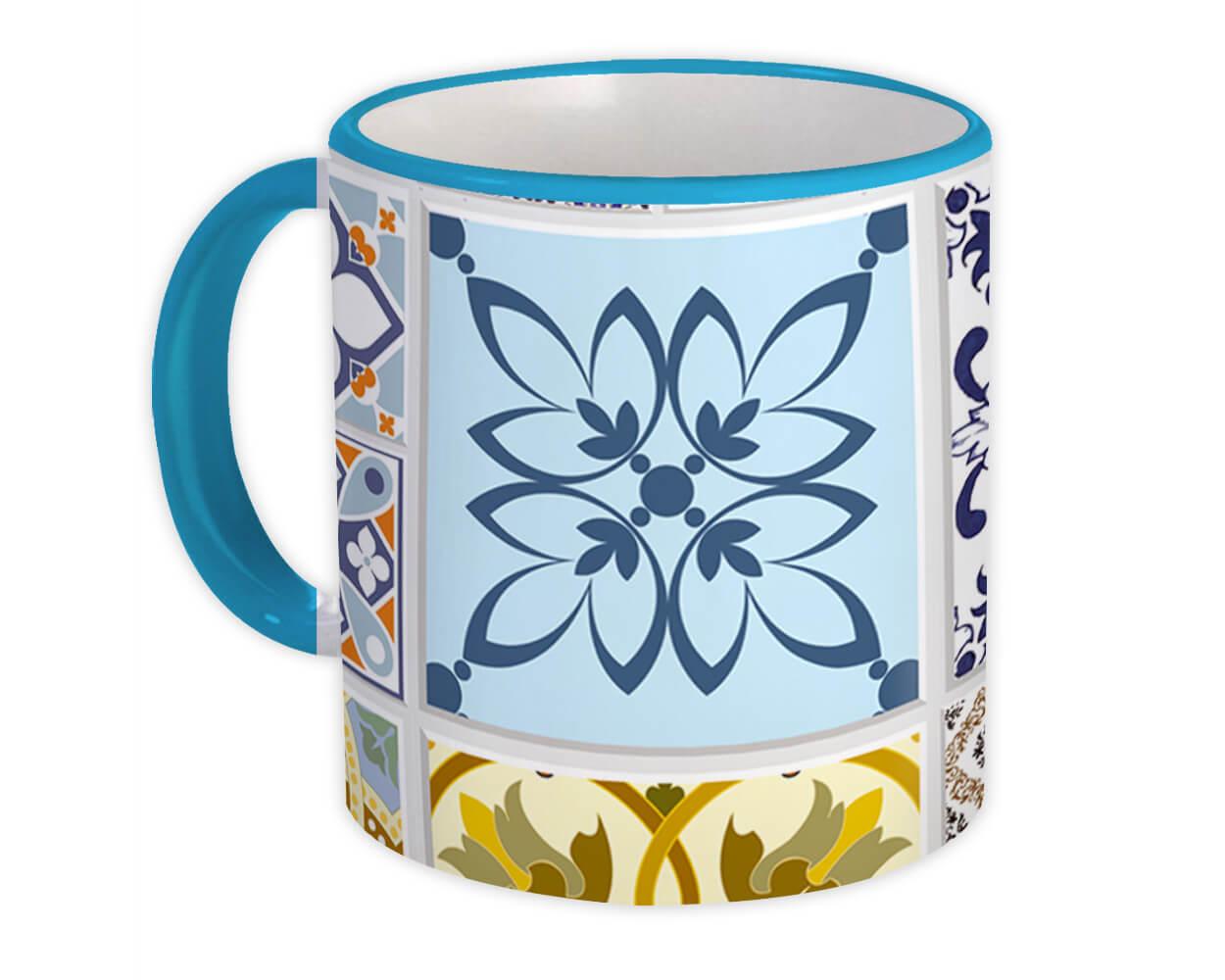 Gift Mug : Mosaic Tiles Patchwork Colorful All Occasion Decor