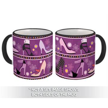Designed Shoes : Gift Mug Polka Dots Floral Daisies Mom Aunt Pattern Friendship Party