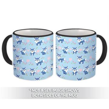 Cute Baby Fox : Gift Mug Shower Child Welcome Party Decor Pattern Floral Funny Pet
