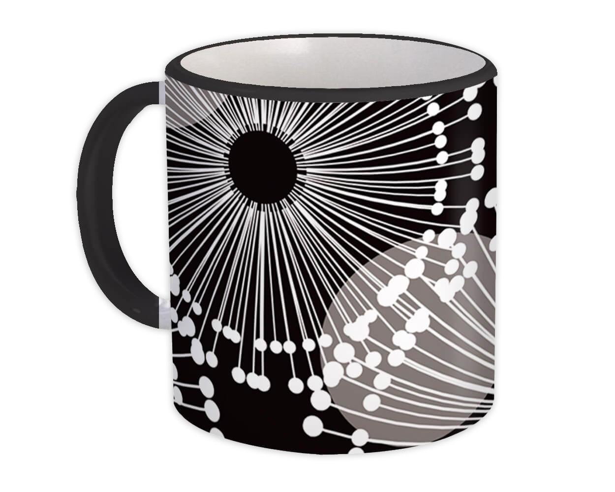 Gift Mug : Abstract Arabesque Black Modern Contemporary Home Decor Design