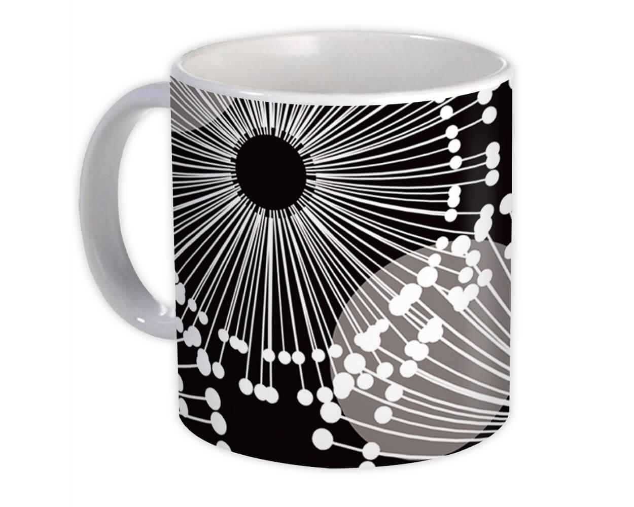 Gift Mug : Abstract Arabesque Black Modern Contemporary Home Decor Design