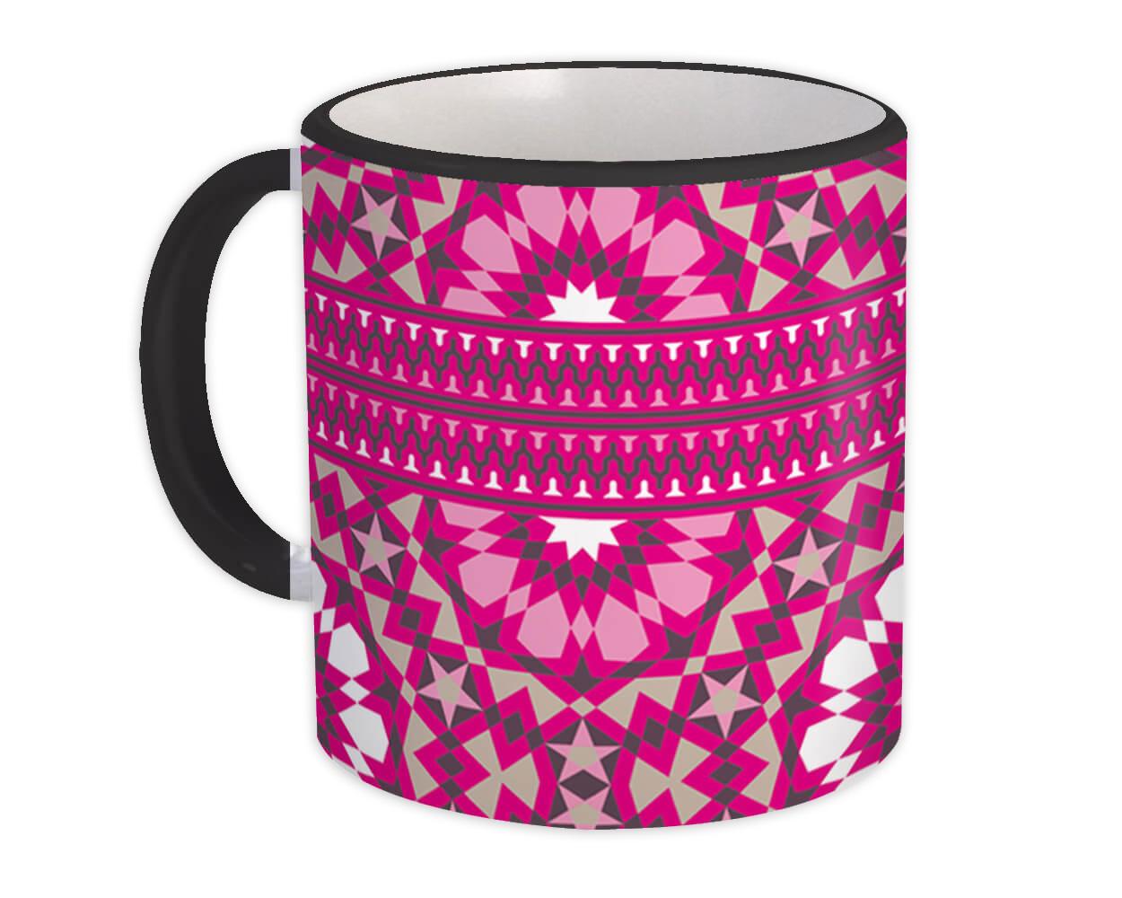 Gift Mug : Scandinavian Abstract Pink Floral Home Decor Design