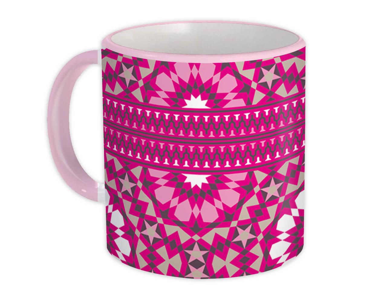 Gift Mug : Scandinavian Abstract Pink Floral Home Decor Design