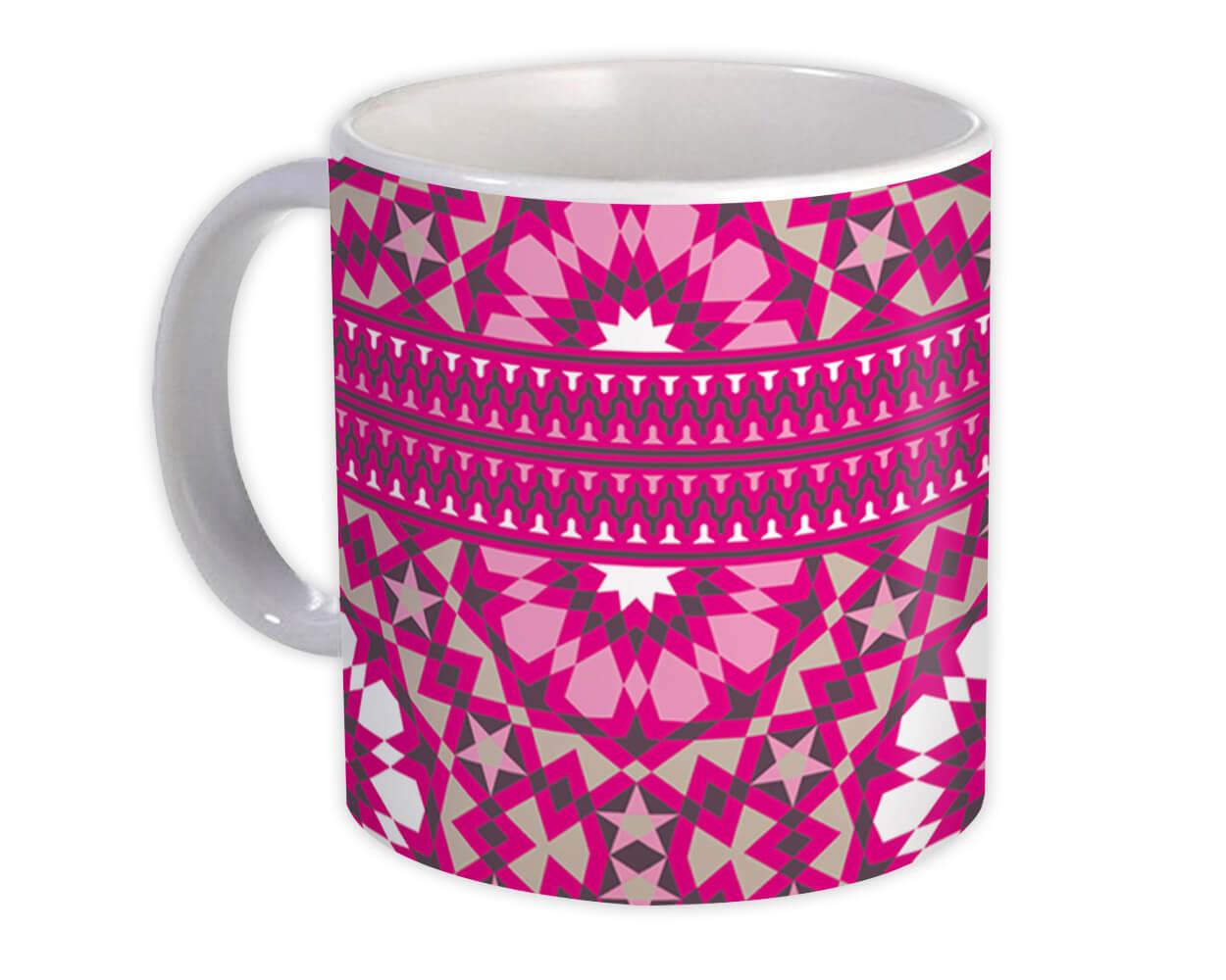 Gift Mug : Scandinavian Abstract Pink Floral Home Decor Design