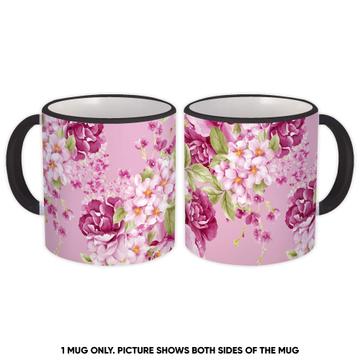 Peonies Blossom : Gift Mug Flowers Roses Pattern Mothers Day Romantic Engagement
