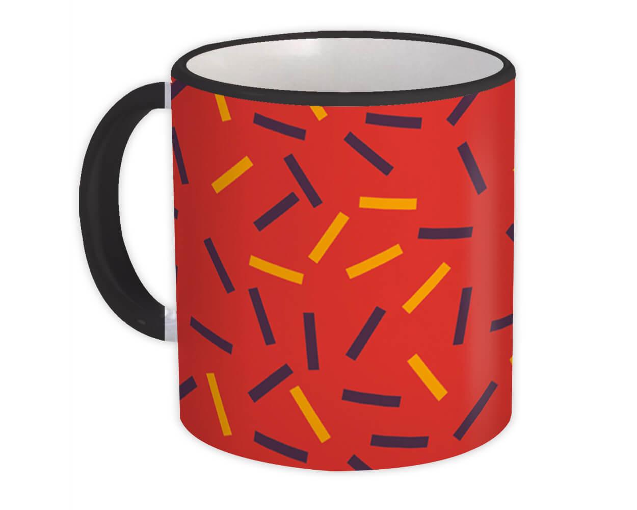 Gift Mug : Sprinkles Red Scandinavian Modern Design Home Decor