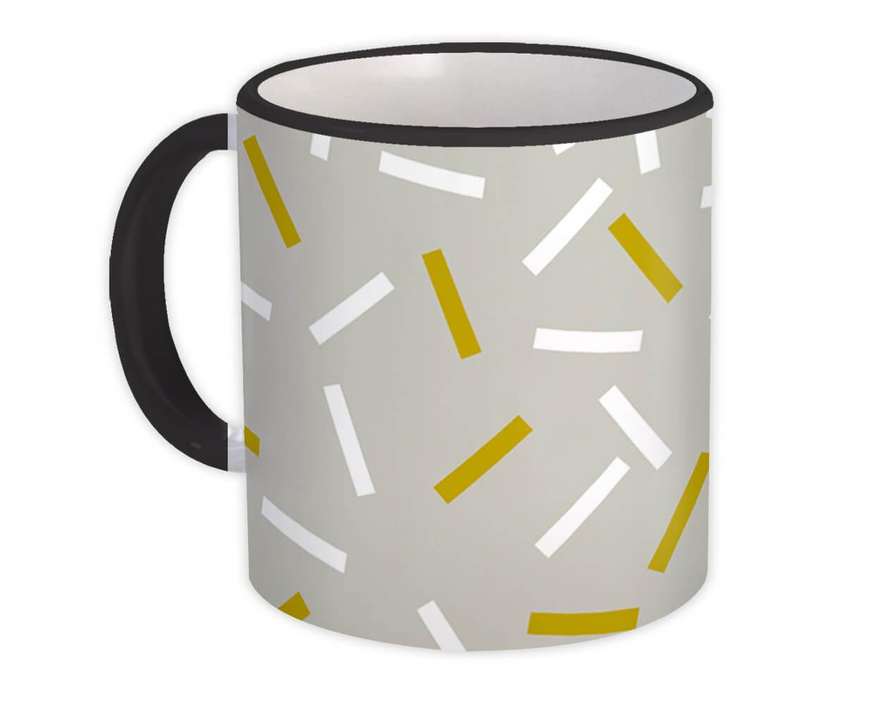 Gift Mug : Sprinkles Grey Gold Scandinavian Modern Design Home Decor