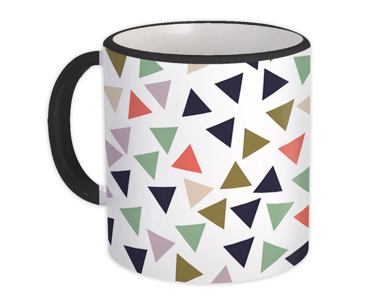 Gift Mug : Triangles Colorful Shape Modern Geometric Scandinavian Home Decor